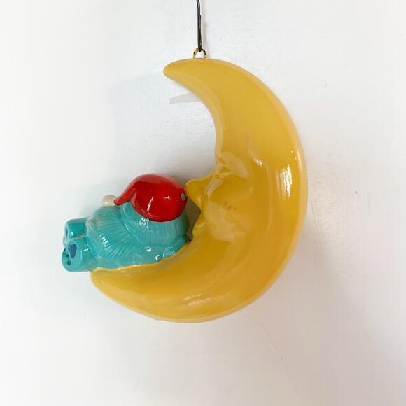 Vintage Care Bears Bedtime Bear Sleeping On Moon Christmas Ornament 1993 AG - Picture 3 of 9